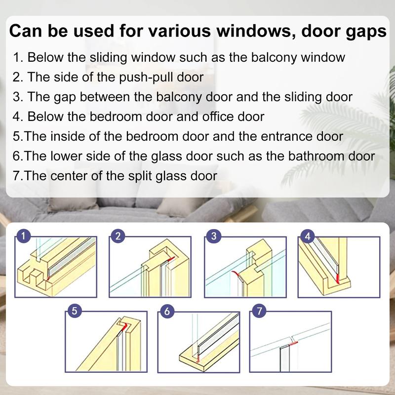 16.4ft Anti-Draft Door Weather Seal Tape